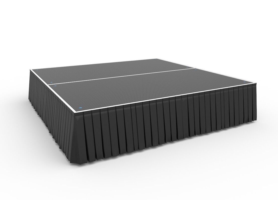 2x2m stage with skirting