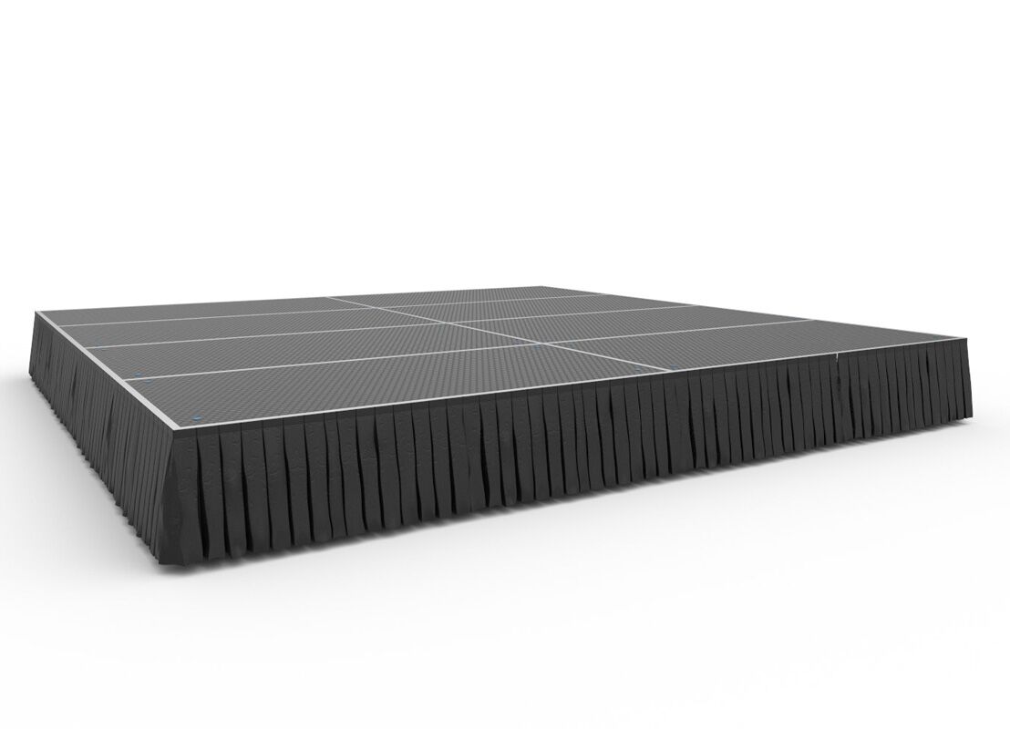 4x4m stage with skirting