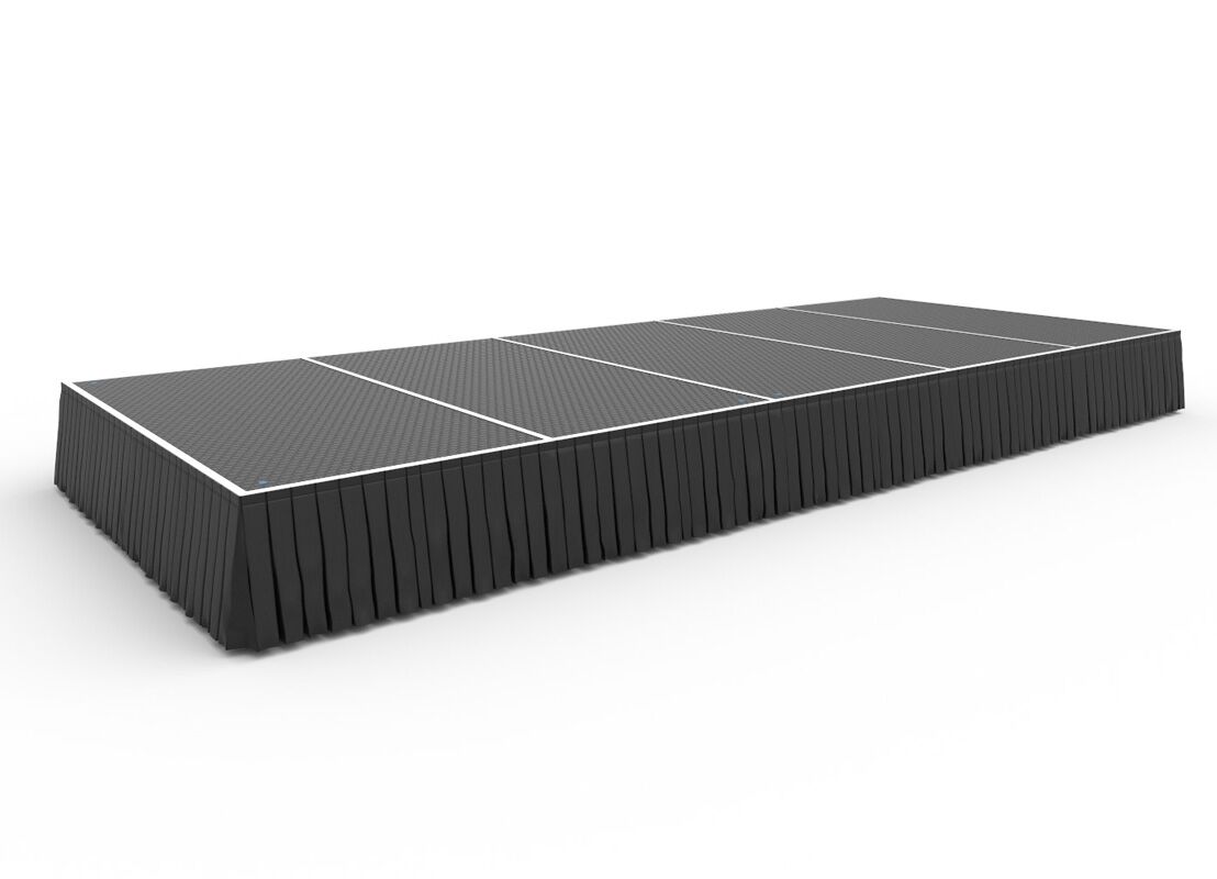 5x2m stage with skirting