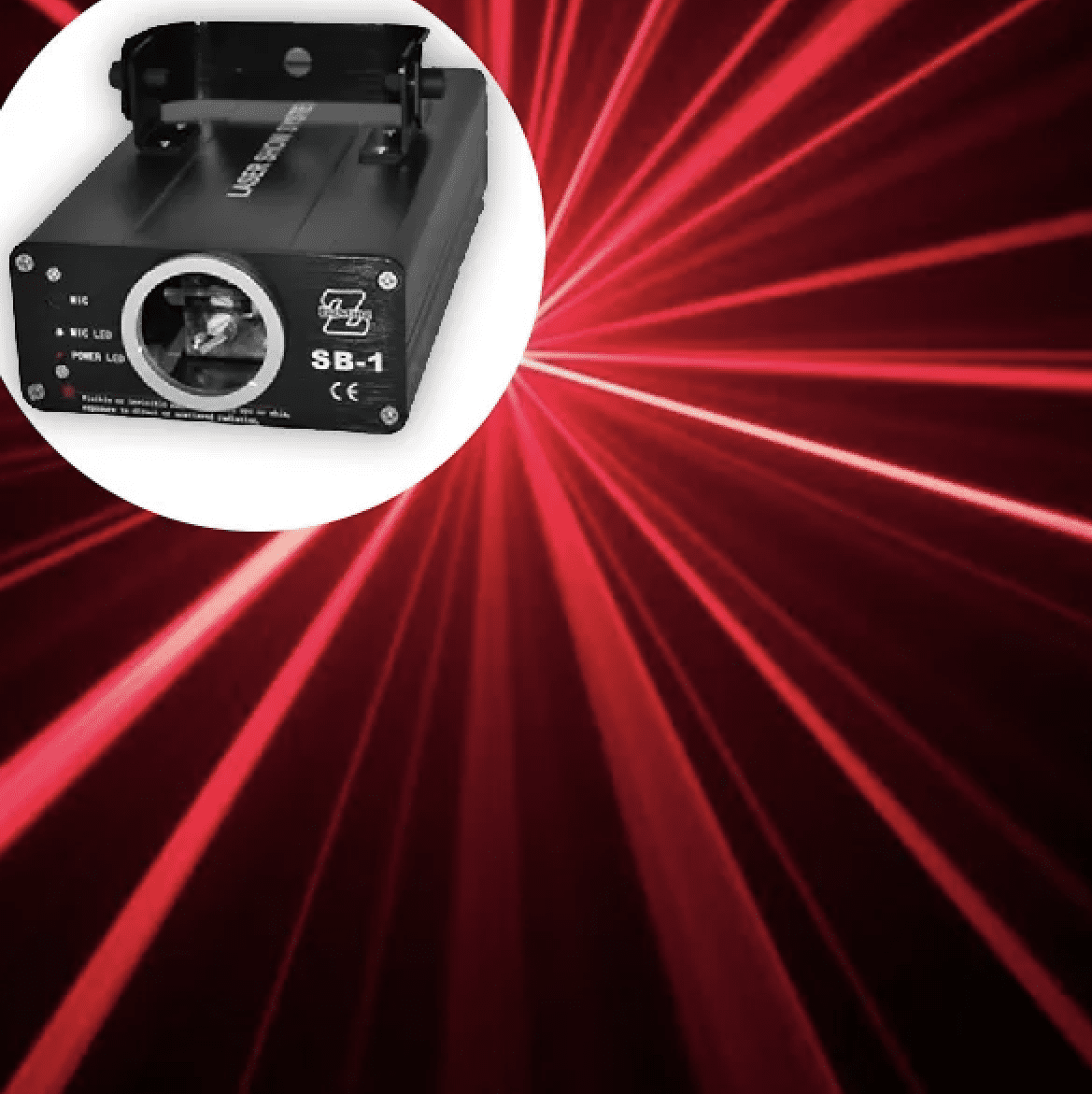 red laser light