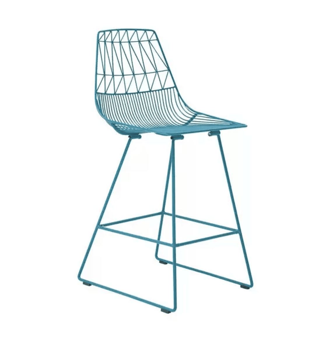 Turquoise Wire Stool Hire