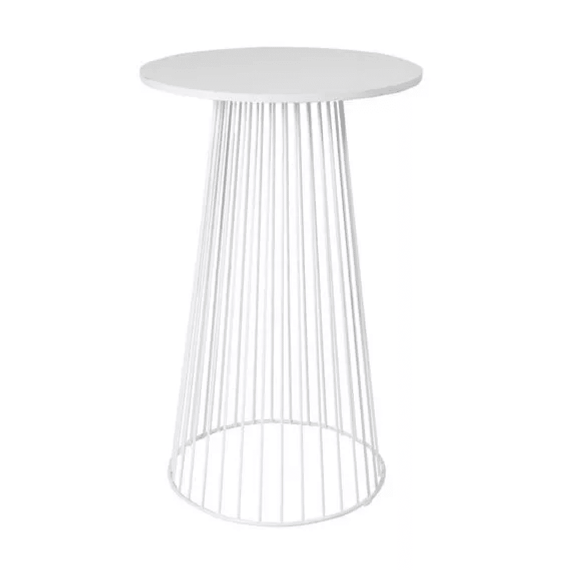 White wire cocktail table