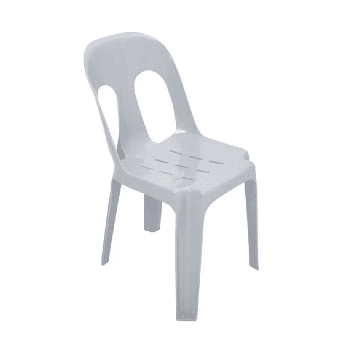 White plastic chair hire
